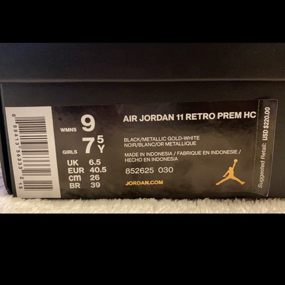 COPY - Worn once air Jordan 11retro prem HC - Picture 13 of 13